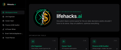 LifeHacks site preview