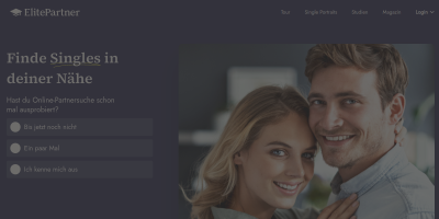 ElitePartner Website Screenshot