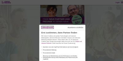 Lebensfreunde Website Screenshot