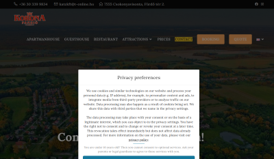 Csokonyavisonta - Korona Apartmanház