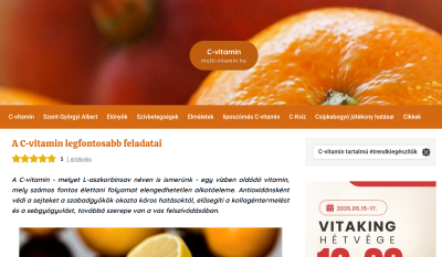 A C vitaminok-ról általában