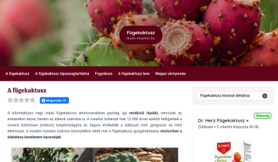 A fügekaktuszról általában