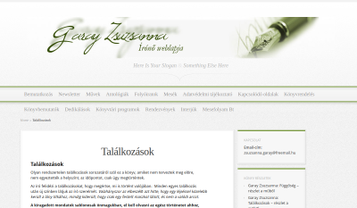 Garay Zsuzsanna - Találkozások