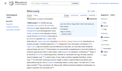 Bikicsunáj