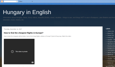 Hungary in English