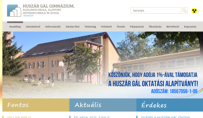 Debrecen - Huszár Gál Gimnázium, Általános Iskola és Alapfokú Művészetoktatási Intézmény
