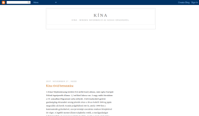 Kína Információs Blog
