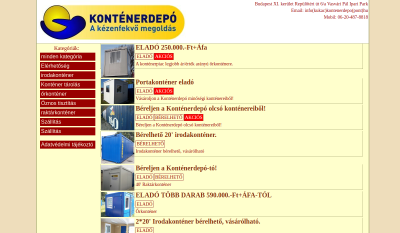 Konténerdepó Konténer Bérlés