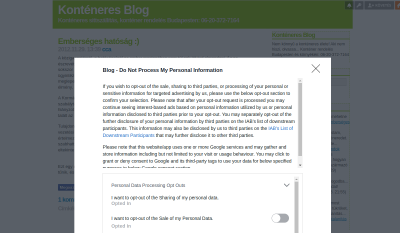Konténeres Blog