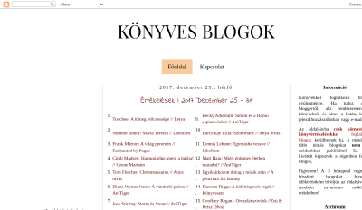 Könyves Blogok (blogspot)