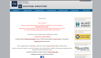 Budapest - Óbudai Egyetem (BMF) Könyvtára