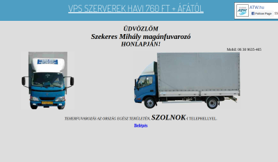 Szekeres Mihály Magánfuvarozó Szolnok
