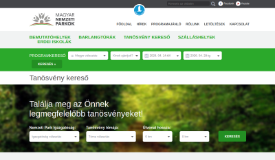 Magyar Nemzeti Parkok - Tanösvény Kereső