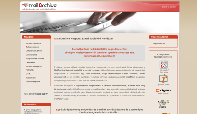 MailArchiva E-mail Archiváló Rendszer