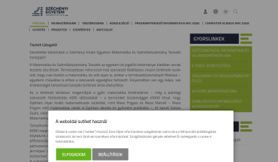 Műszaki Tudományi Kar- Matematika és Számítástudomány Tanszék