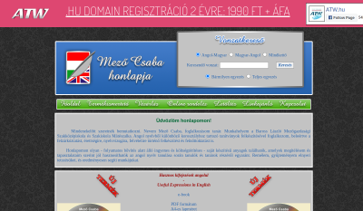 Mező Csaba Honlapja