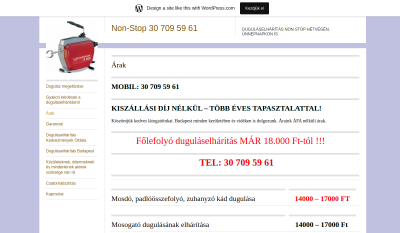 Molnár Péter Duguláselhárítás Non-stop