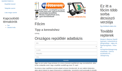 Országos Repülőtér Kereső