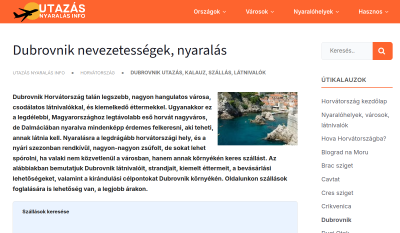 Utazás-Info - Dubrovnik Kalauz