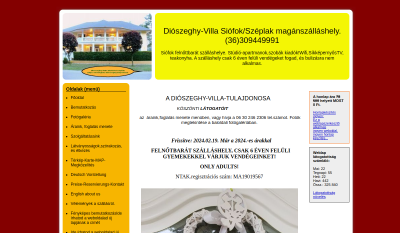 Siófok-Széplak - Diószeghy Vendégház