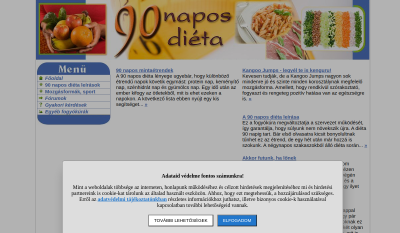 90 Napos Diéta Oldala