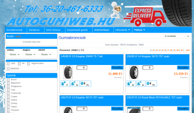 TMT Autó Kft. Gumiabroncs Webáruház