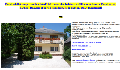 Balatonlelle - Kiadó Ház, Nyaraló (Rákóczi Ferenc út)