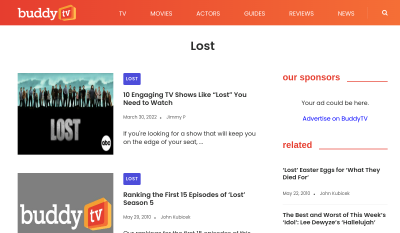 BuddyTV - Lost
