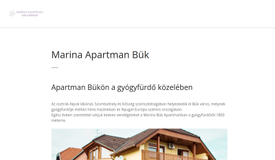 Bükfürdő - Marina Apartman