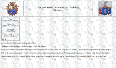 Kunhegyes - Városi Önkéntes Önkormányzati Tűzoltóság