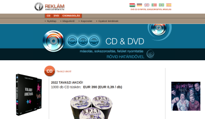 Páty - Reklám CD & DVD Gyártás