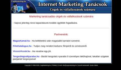 CégMarketing - Internet Marketing Tanácsok