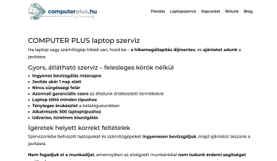 Computer Plus Számítástechnikai Szaküzlet