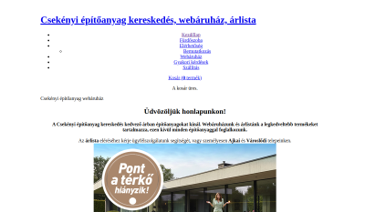 Ajka - Csekényi Építőanyag Webáruház