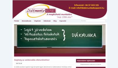 Jászberény, Szolnok - Diákmunka Központ