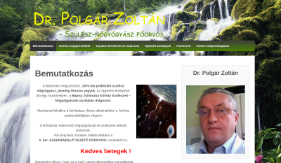 Dr. Polgár Zoltán szülész-nőgyógyász főorvos