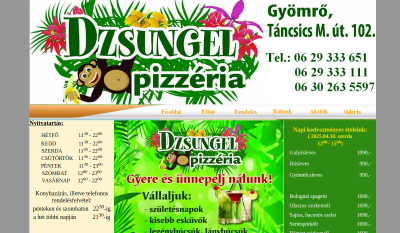 Gyömrő - Dzsungel Pizzéria