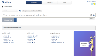 Finnhun (Magyar - Finn - Angol)