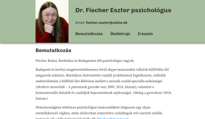 Dr. Fischer Eszter pszichológus