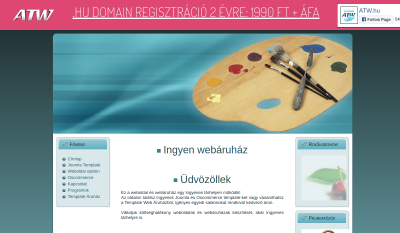 Ingyen Webáruház Template