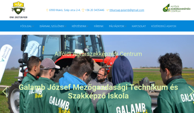 Makó - Galamb József Szakképző Iskola, a MOK Tagintézménye