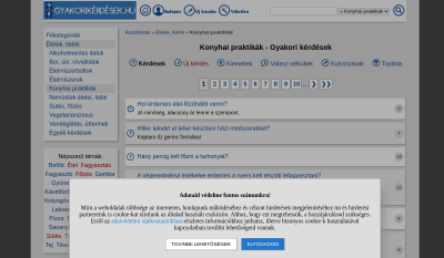 Konyha Gyakori Kérdések