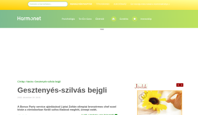 Harmonet - Gesztenyés-szilvás bejgli