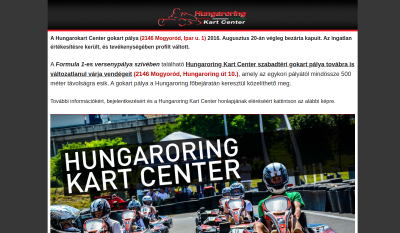 Hungarokart Center - Mogyoród