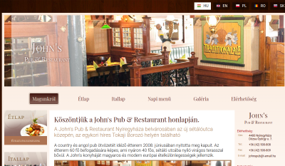 Nyíregyháza - John's Pub & Restaurant