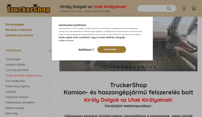 TruckerShop - Kamionos webáruház