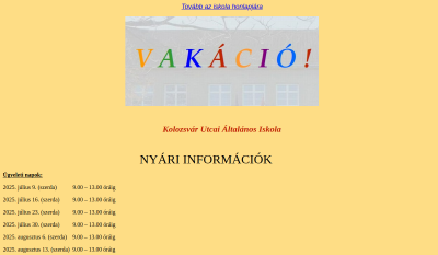 Kolozsvár Általános Iskola és Összevont Óvoda