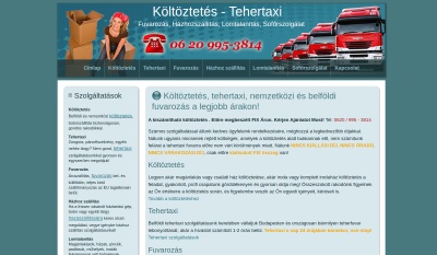Szőlősy Tibor Költöztetés, Tehertaxi