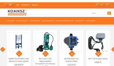 Komiksz Épületgépészeti Webáruház
