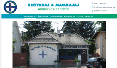 Érd - Kutyabaj & Macskajaj Állatorvosi Rendelő